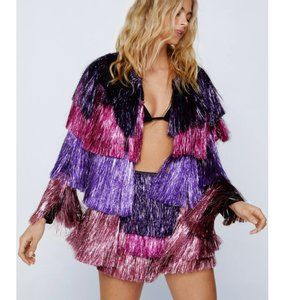 NWT Purple Fringe Jacket - Taylor Swift Eras